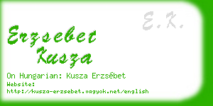 erzsebet kusza business card